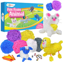 Load image into Gallery viewer, LITTLE CHUBBY ONE Fun Foam Animal 3D Modeling Kit - Fun and Educational DIY Toy for Kids for Girls and Boys - Ideas for Children Activities Age 2 3 4 5 6 7 8 9 10
